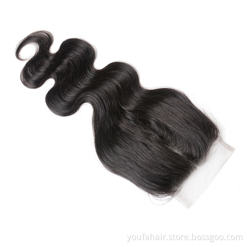 Best Quality Frontal Closure 5x5 Natural Black Body Wave Frontal Raw Virgin Human Hair Cuticle Aligned Indian HD Lace Closure